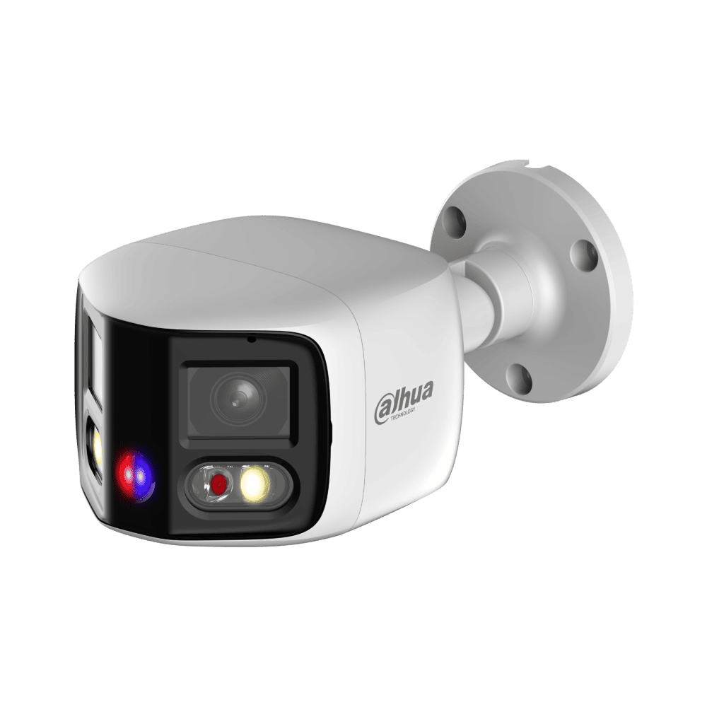 Cámara Bullet Dahua IP, doble lente, 2x4MP, 180°, TIOC